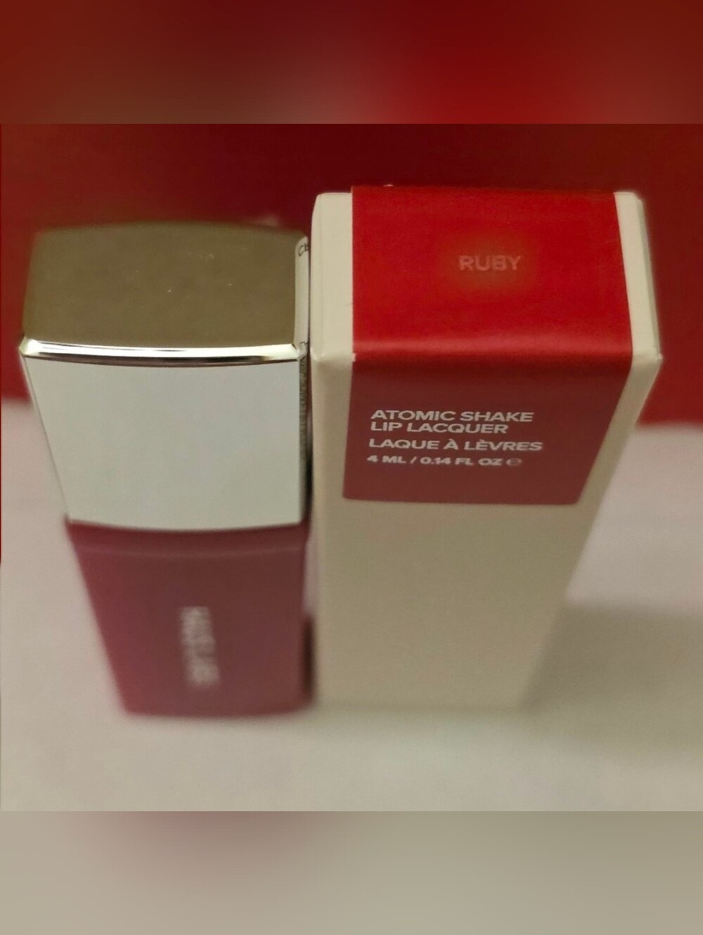 HAUS LABS BY LADY GAGA Atomic Shake High-Shine Longwear Lip Lacquer RUBY. BNIB - Picture 4 of 5